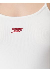 Tommy Jeans Sukienka letnia Script DW0DW20330 Beżowy Slim Fit. Kolor: beżowy. Materiał: bawełna. Sezon: lato #5