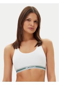 Lacoste Biustonosz top IF8167 Biały. Kolor: biały. Materiał: bawełna
