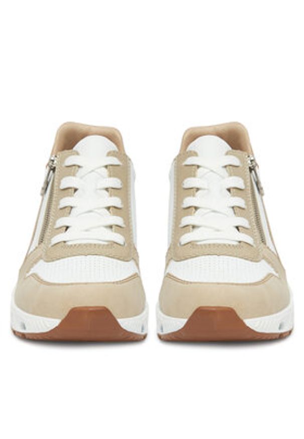 Rieker Sneakersy N5204-80 Biały. Kolor: biały. Materiał: materiał