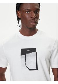 BOSS T-Shirt Te_Brokenice 50554640 Biały Regular Fit. Kolor: biały. Materiał: bawełna #4