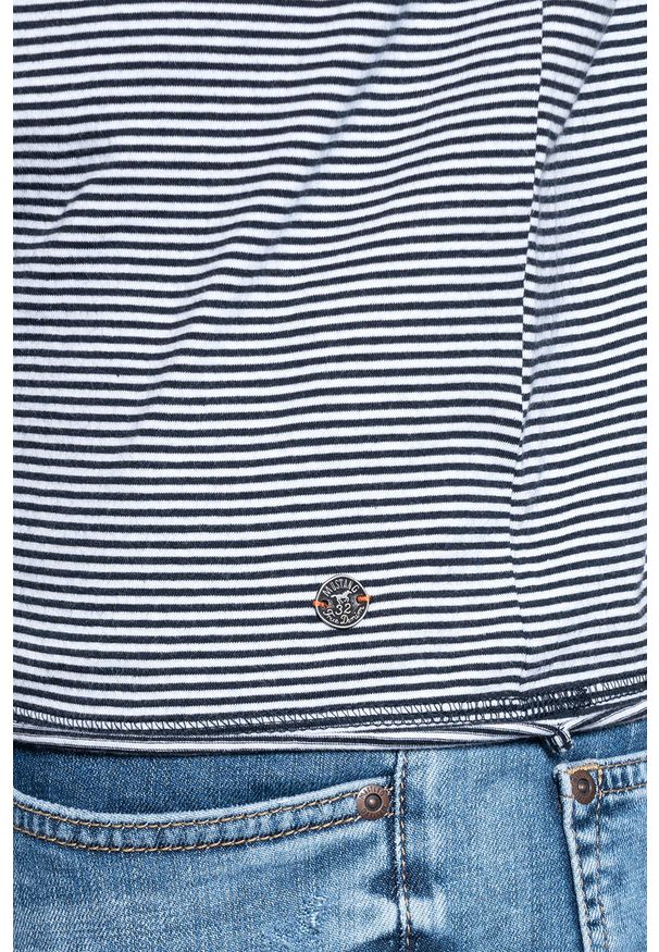 Mustang - MĘSKI LONGSLEEVE MUSTANG ADRIAN C STRIPED FineStripe 1007860 11397. Długość rękawa: długi rękaw