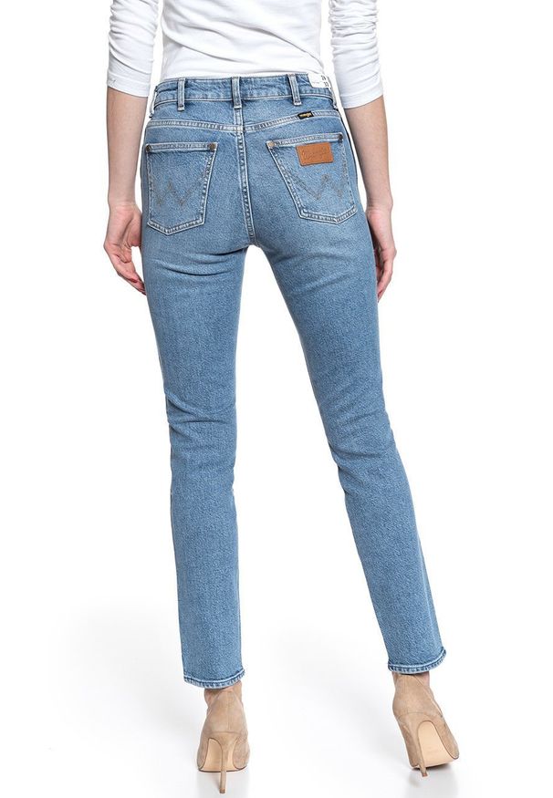 Wrangler - WRANGLER RETRO-SKINNY SPODNIE DAMSKIE VINTAGE NOISE W253WB058 112128002. Styl: retro, vintage