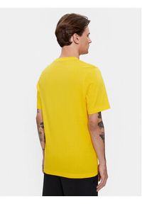 Kappa T-Shirt Cromen 303HZ70 Żółty Regular Fit. Kolor: żółty. Materiał: bawełna #3