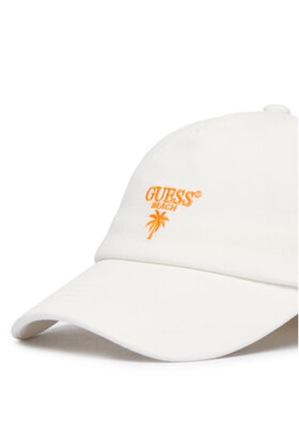 Guess Czapka z daszkiem F5GZ00 WO07T Biały. Kolor: biały. Materiał: bawełna
