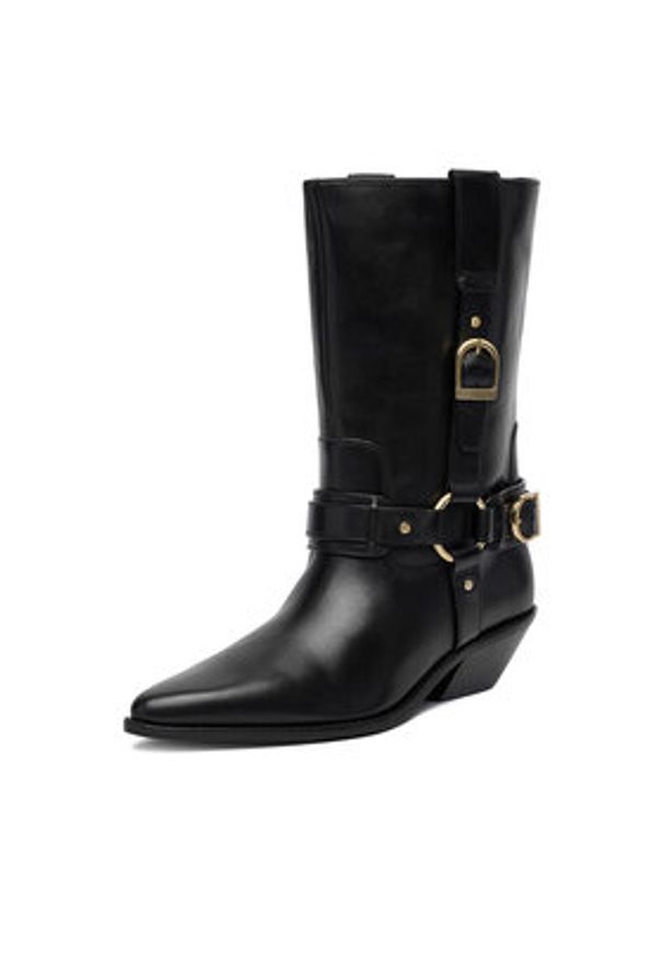 Badura Kowbojki EO-CELINE-121862 Czarny. Kolor: czarny. Materiał: skóra